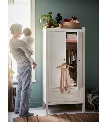 چوب لباسی رنگ چوب ایکیا مدل HÄNGA ست 5 تایی