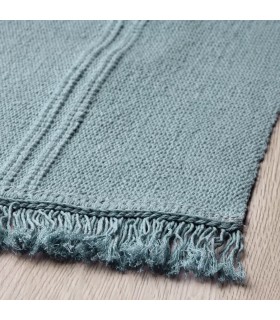 قالیچه ایکیا مدل SORTSÖ رنگ آبی روشن