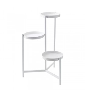 استند گلدان ۳ تایی ایکیا مدل OLIVBLAD رنگ سفید