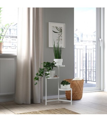 استند گلدان ۳ تایی ایکیا مدل OLIVBLAD رنگ سفید