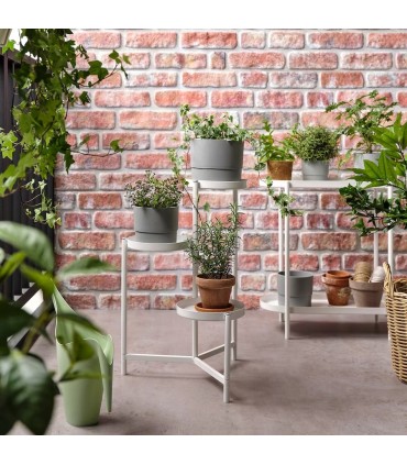 استند گلدان ۳ تایی ایکیا مدل OLIVBLAD رنگ سفید