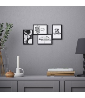 ست ۴ عددی پوستر ایکیا مدل YLLEVAD سایز 10x15