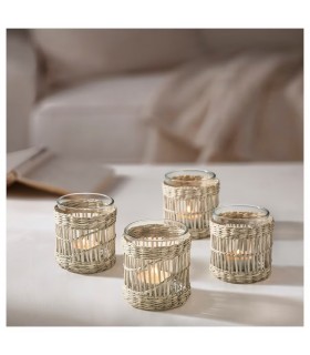 جا شمعی حصیری ایکیا مدل SLIPPRIG