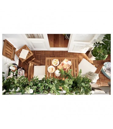 چهارپایه چوبی تاشو ایکیا مدل NÄMMARÖ