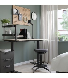 شلف میز و دستکتاپ ایکیا مدل VATTENKAR رنگ مشکی