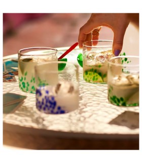 ست ۴ تایی لیوان ایکیا مدل ÖMSESIDIG سایز ۸ سانتی متری