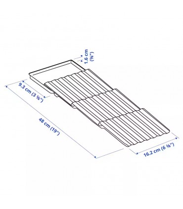 جا ادویه کشویی ایکیا مدل UPPDATERA سایز 20x50