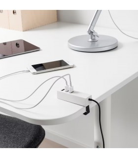 شارژر ۳ پورتی گیره دار ایکیا مدل LÖRBY