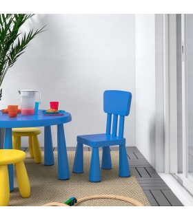 صندلی کودک ایکیا مدل MAMMUT رنگ آبی