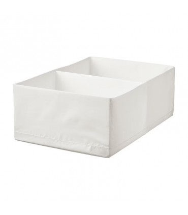 جعبه ذخیره سفید ایکیا مدل STUK سایز 34x51x18