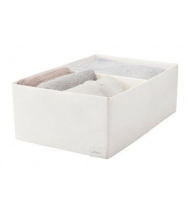 جعبه ذخیره سفید ایکیا مدل STUK سایز 34x51x18