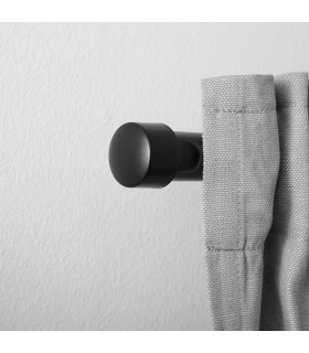 سری میله پرده ایکیا مدل RAFFIG رنگ مشکی ست ۲ تایی