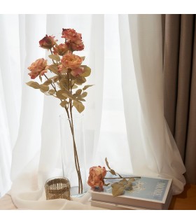 شاخه گل رز طلایی قهوه ایی ایکیا مدل SMYCKA