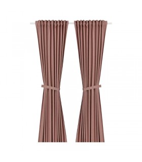 پرده ایکیا مدل LENDA رنگ صورتی تیره