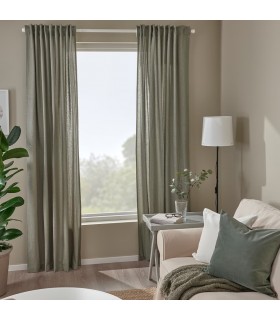 پرده ایکیا مدل LENDA رنگ سبز روشن