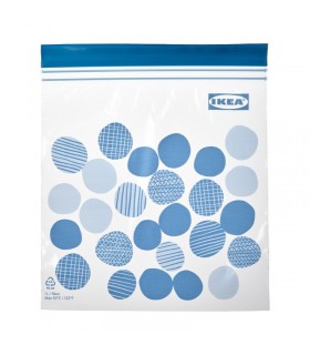 زیپ کیپ ایکیا مدل ISTAD آبی روشن حجم ۱ لیتری