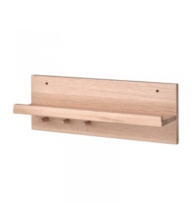 شلف چوبی همراه با آویز ایکیا مدل HÄSTVISKARE