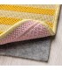 قالیچه ایکیا مدل KORSNING سایز 80x150 سانتی متر زرد صورتی
