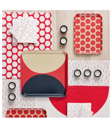 سینی ایکیا مدل SNÖKRABBA سایز 20x28 سانتی متر