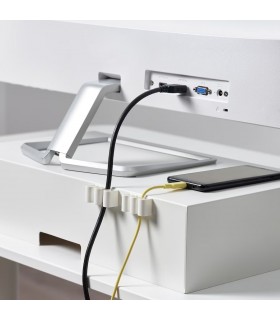 نگهدارنده کابل ایکیا مدل KALKSTUFF ست ۳ تایی رنگ سفید