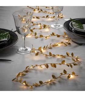 ریسه برگ طلایی LED ایکیا مدل STRÅLA