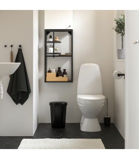 سطل زباله ایکیا مدل HÖLASS مشکی ۸ لیتری