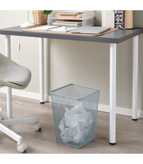 سطل زباله اداری ایکیا مدل DRÖNJÖNS رنگ آبی خاکستری