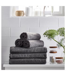 حوله ایکیا مدل VÅGSJÖN رنگ خاکستری سایز 100x150