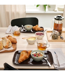 دیس ایکیا مدل FÄRGKLAR قهوه ایی براق سایز 30x18