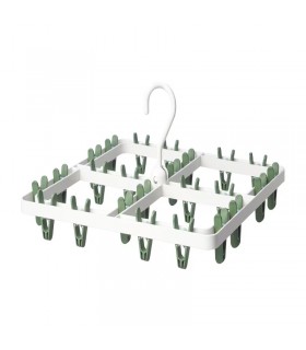 ست ۲۴ تایی گیره لباس ایکیا مدل SLIBB رنگ سبز