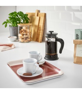 سینی ایکیا مدل RÖDKNOT سایز 20x28 سانتی متر