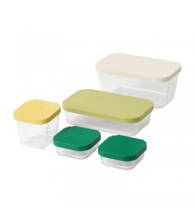 ظروف نگهدارنده ایکیا مدل HAVSTOBIS ست 5 تایی