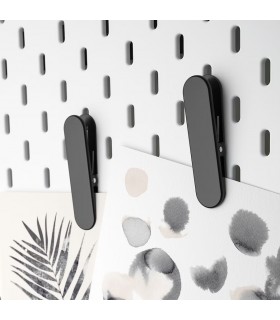 ست ۲ تایی گیره پگ بورد ایکیا مدل SKÅDIS رنگ مشکی