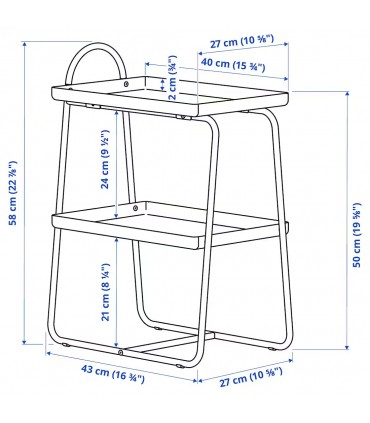میز کناری ایکیا مدل HATTÅSEN رنگ سبز