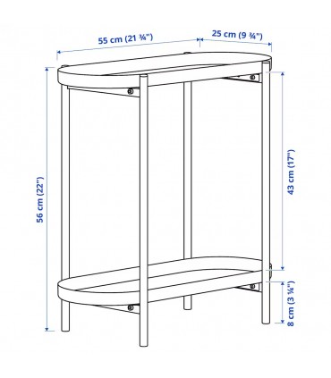 استند گل ایکیا مدل OLIVBLAD خاکستری روشن