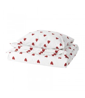 روتختی ایکیا مدل BARNDRÖM سایز 150x200 قلب قرمز