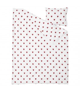روتختی ایکیا مدل BARNDRÖM سایز 150x200 قلب قرمز