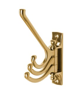 آویز لباس طلایی ایکیا مدل KAMPIG دارای ۳ بازو