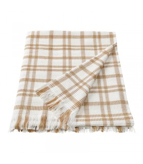 پتو و شال مبل ایکیا مدل SIKELVINGE رنگ بژ