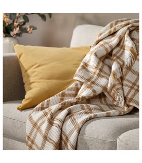 پتو و شال مبل ایکیا مدل SIKELVINGE رنگ بژ