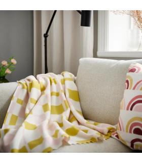 پتو و شال مبل ایکیا مدل SVARTFIBBLA سایز 120x160