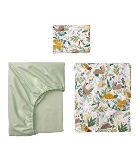 ست 3 تایی روتختی و کاور تشک ایکیا مدل TROLLDOM