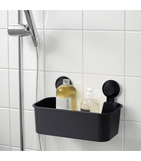 جا شامپویی حمام ایکیا مدل TISKEN رنگ مشکی