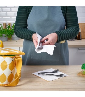 ست ۴ تایی اسپورک استنلس استیل ایکیا مدل NÄBBFISK