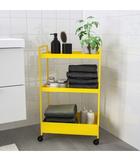 ترولی ایکیا مدل NISSAFORS رنگ زرد روشن