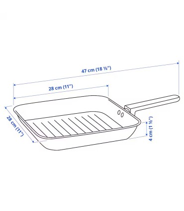 تابه گریل ایکیا مدل MIDDAGSMAT