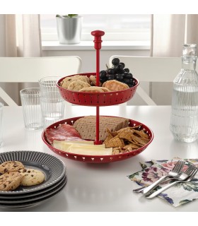 ظرف شیرینی خوری ایکیا مدل GARNERA رنگ قرمز