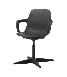 صندلی چرخدار ایکیا مدل ODGER رنگ زغالی