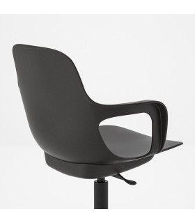 صندلی چرخدار ایکیا مدل ODGER رنگ زغالی