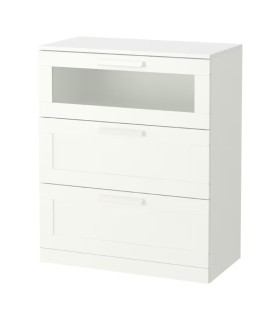 دراور ۳ کشو ایکیا مدل BRIMNES سایز 78x95